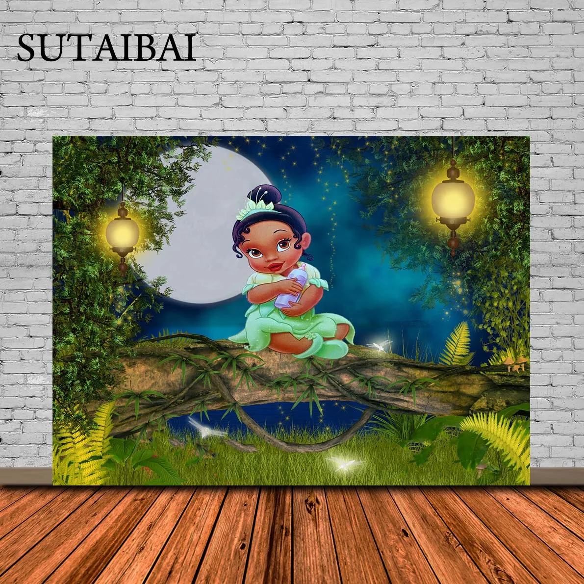 Disney The Princess and The Frog Tiana Photography Background Birthday Party Decoration Banner Backdrop Photo Studio Custom