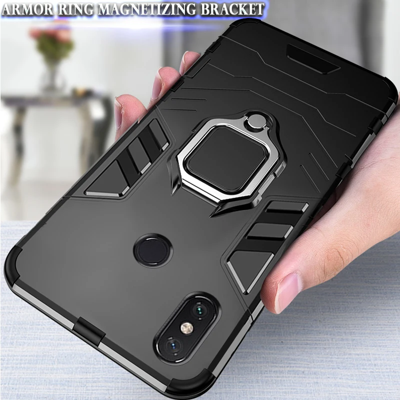 Custodia per armatura per Xiaomi Mi Max 3 Mix 2 2s Max3 anello antiurto Stand Back Coque per Poco M6 X6 F6 Pro X 6 X6Pro Cover per telefono