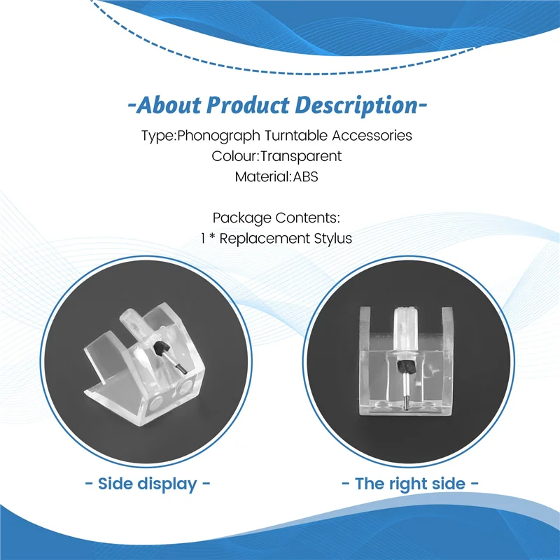 B63B-lápiz óptico de repuesto para Sanyo ST55D ST29D ST57D Goldring Elan Elektra LP fonógrafo accesorios para tocadiscos