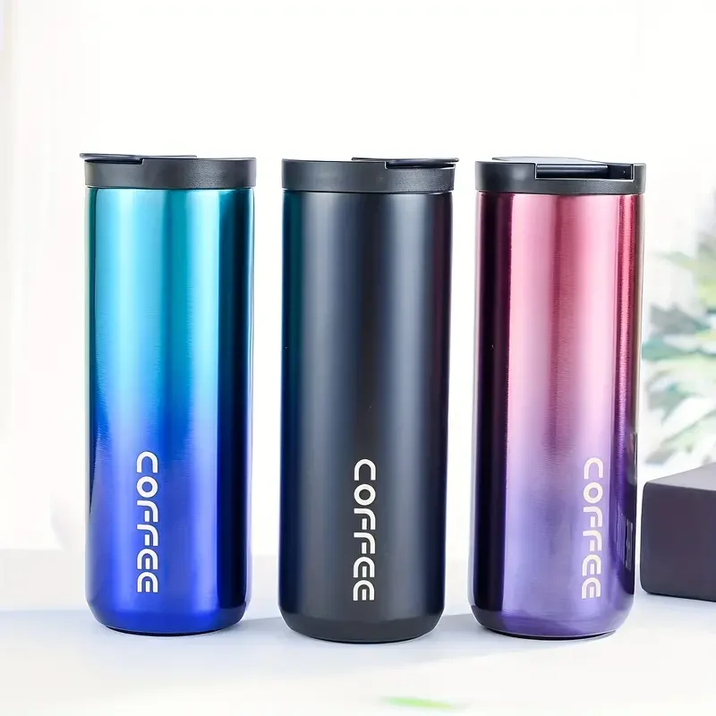 500ml/16.9oz Vacuum Flask WideMouth Travel Mug Perfect Home Office Kitchen Outdoor Iced Beverages Hot Beverages