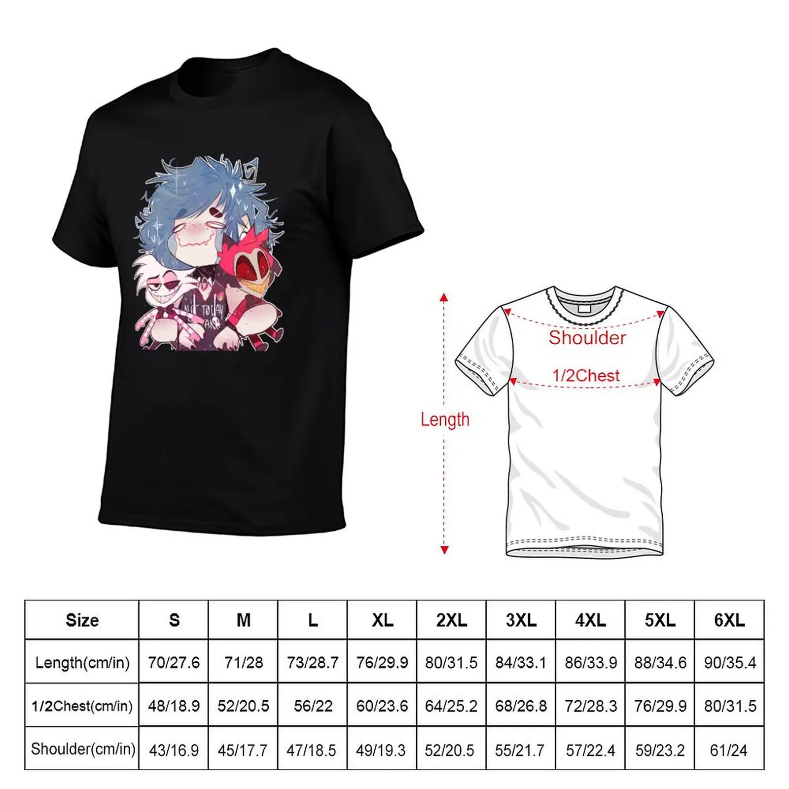 Hazbin Hype T-Shirt blanks aesthetic clothes oversized custom shirt mens t shirts casual stylish