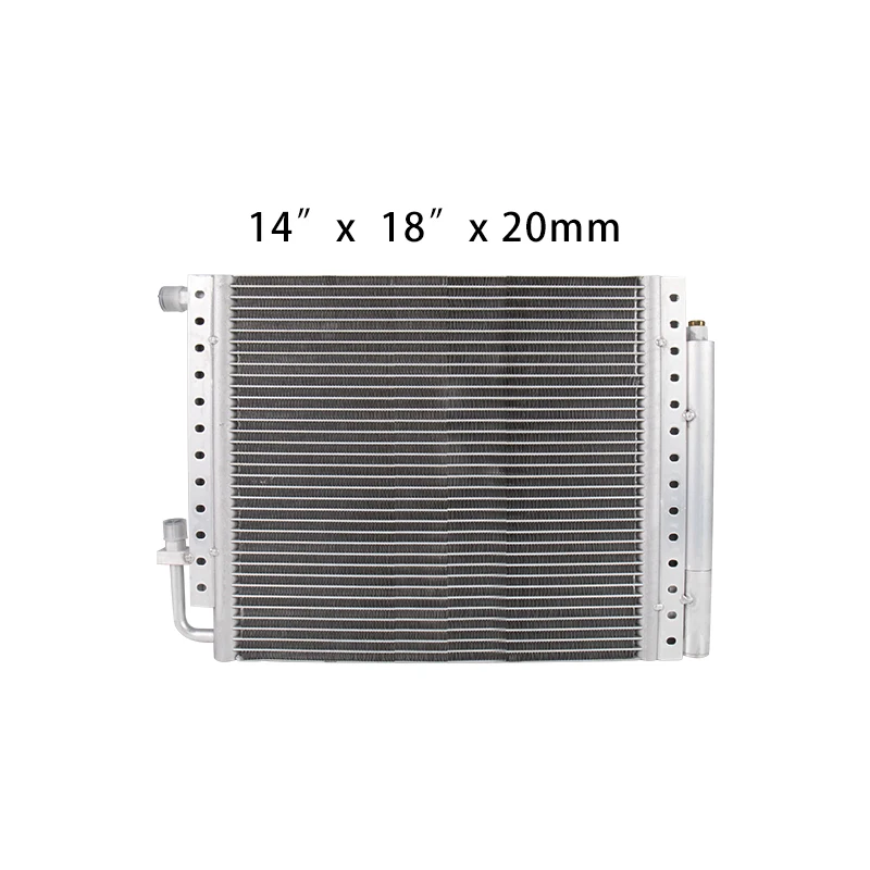 14'' x 18'' x 20mm / 14'' x 23'' x 20mm Radiator Aluminum Condenser Parallel Flow Take Drier for Heavy duty Truck Street rod A/C