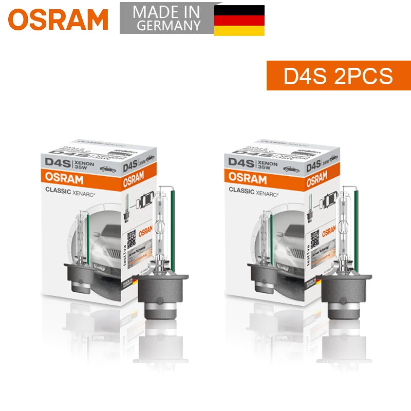 OSRAM Xenon HID CLASSIC D1S D2S D3S D4S Standaardlampen 66140 66240 66340 66440 CLC Originele autokoplamp 4200K Warm wit paar