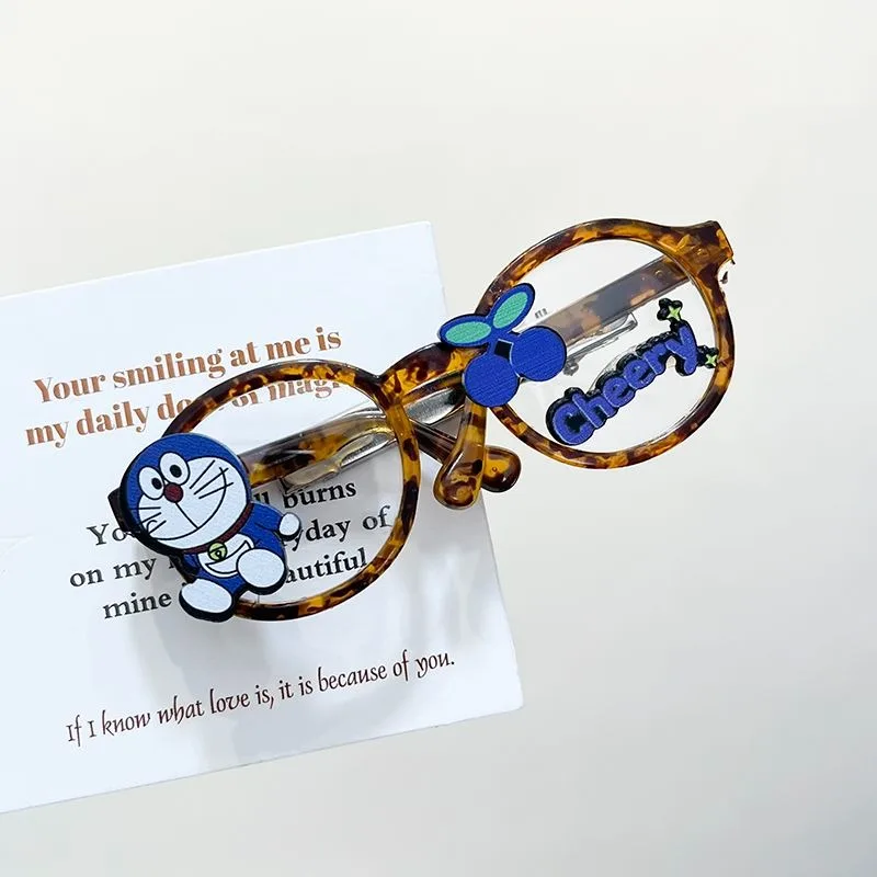 Doraemon Hairpin Cute Cartoon Creativity Forehead Stray Hair Hairpin New Fashion Exquisite Versatile Hairpin Gifts