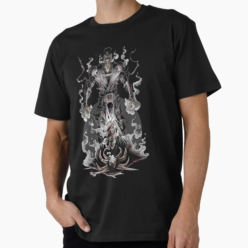 Smoke Power 0501 Retro Video Game 90's Mortal Kombat MK Gift for gamer 100% cotton Short Sleeve Graphic T-Shirt All size tee