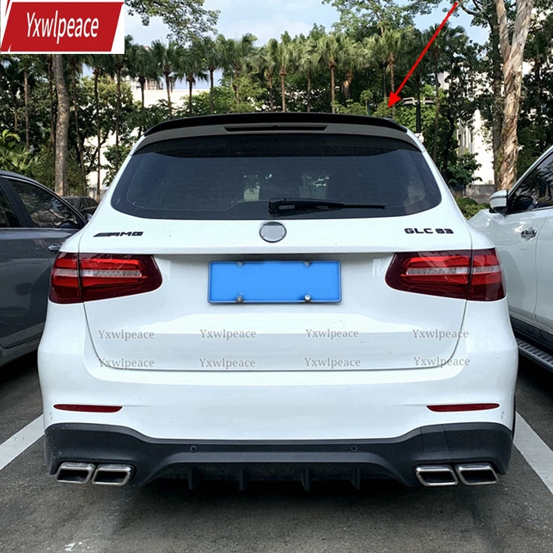 

Real Carbon Fiber Trunk Spoiler Trunk Wing Auto Parts For Mercedes Benz GLC X253 SUV Glc 200 Glc260 Glc300 2016-2021