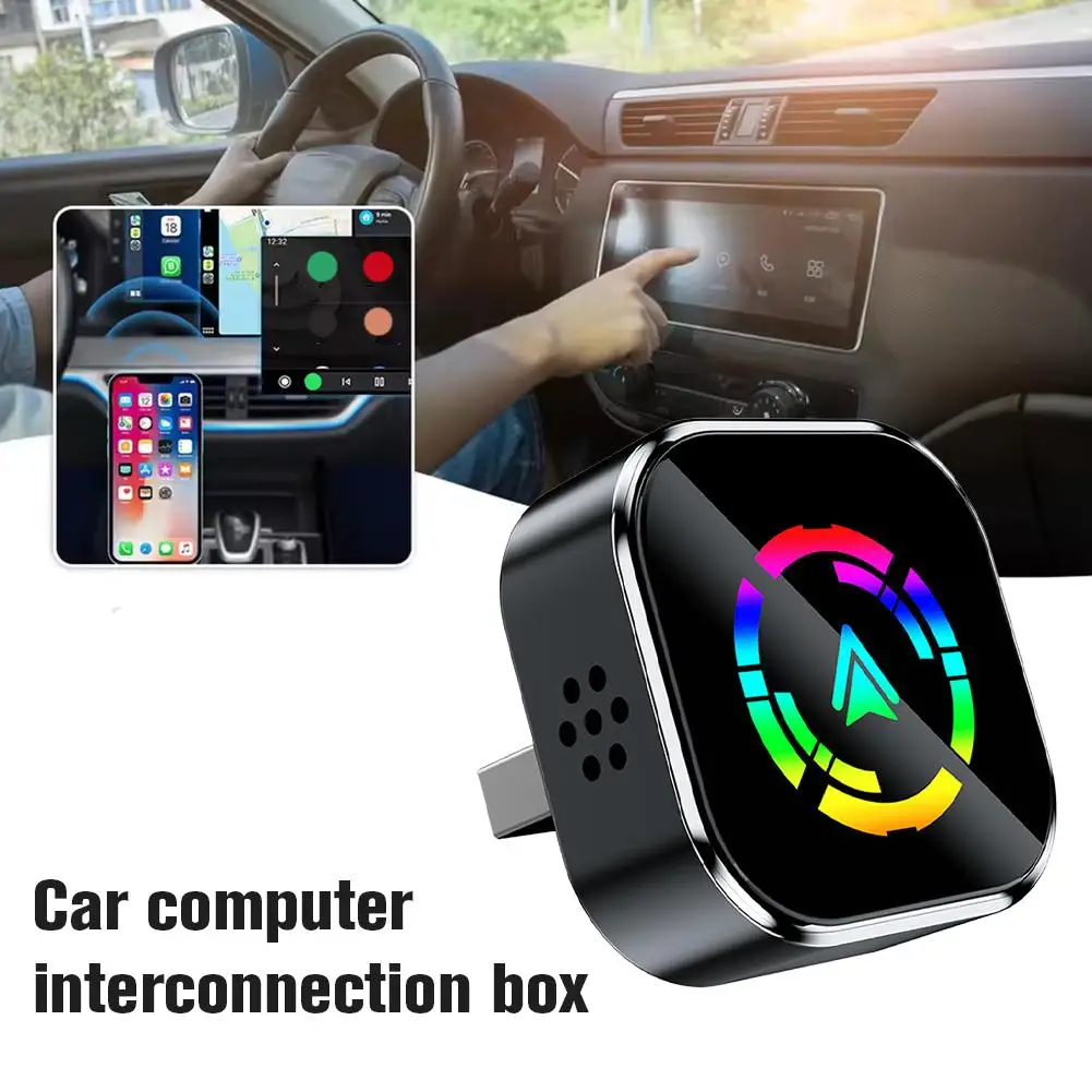 صندوق ربط السيارة إلى السيارة 2 في 1 محول لاسلكي ذكي للسيارة توصيل ملحقات محمولة USB ذكية للسيارة S0D9 #6