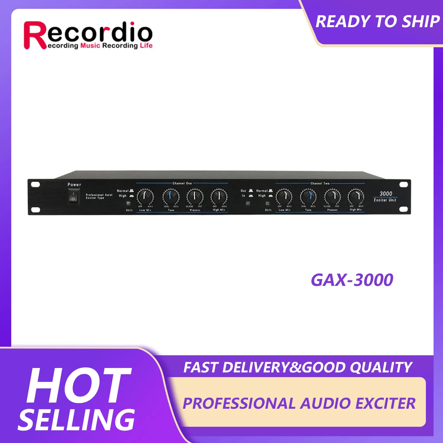 GAX-3000 Sound Audio Exciter Processor speaker management