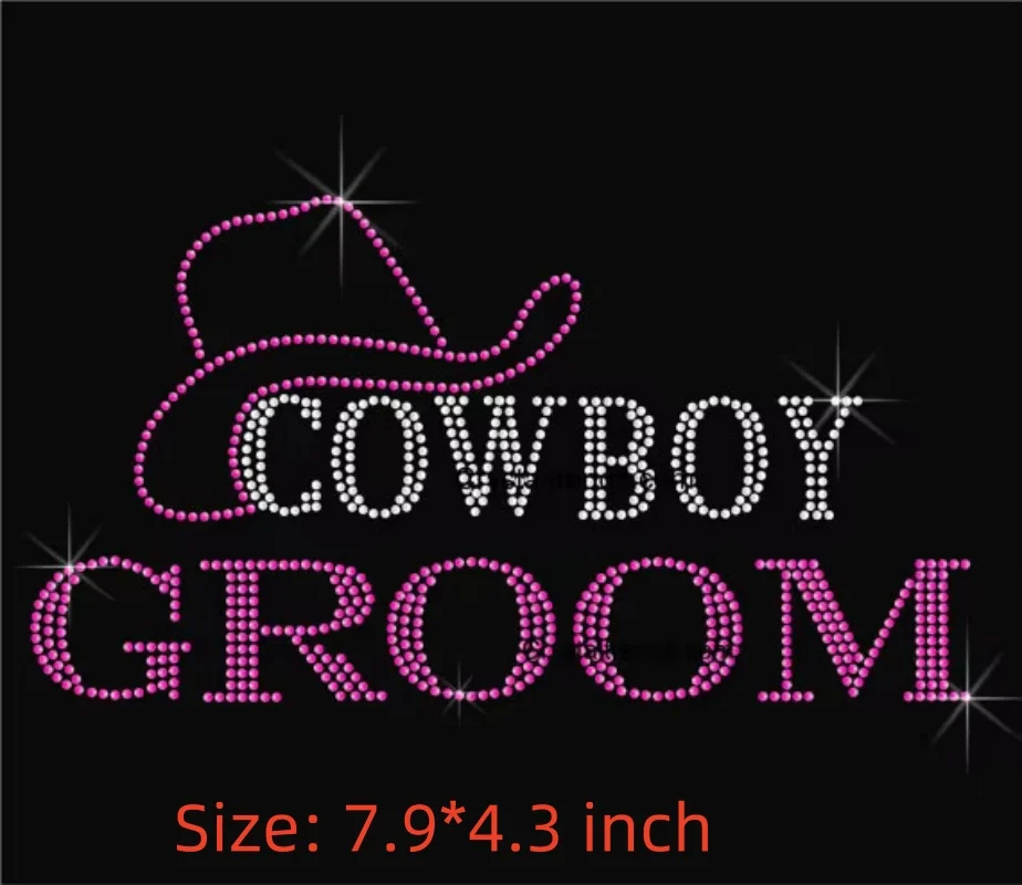 

Groom Heat Transfer designs iron on transfer hot fix rhinestone motif rhinestones fix shirt dress