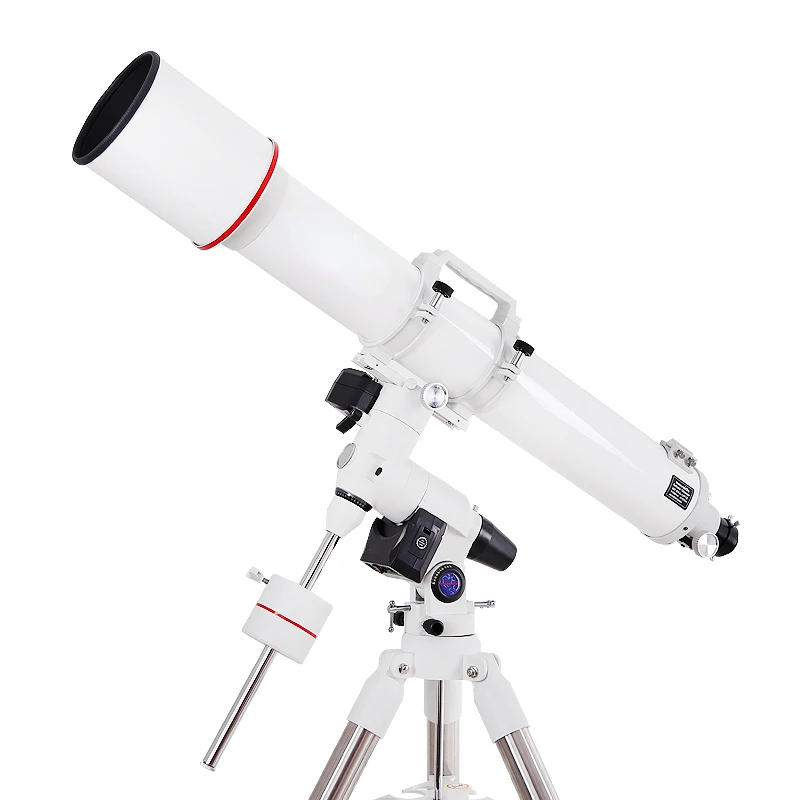 Telescópio Astronômico com Engrenagem Focadora de Duas Polegadas, Eliminar Cromática, Óptica, Óptica, 127/1200