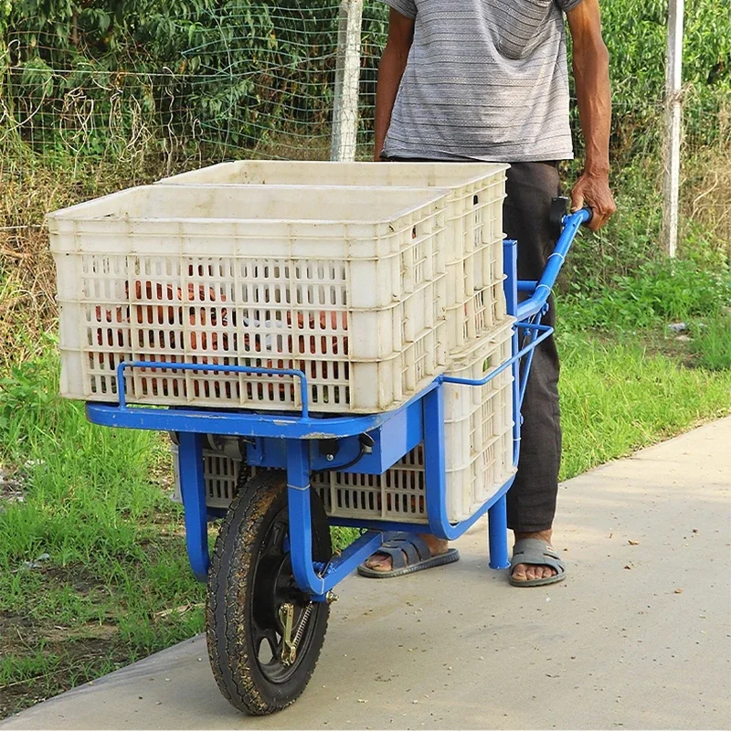 Agricultural Electric Hand-Pushed Wheelbarrow Orchard Transport Compact Lithium Battery 24V Ivy Handcart(Customized)