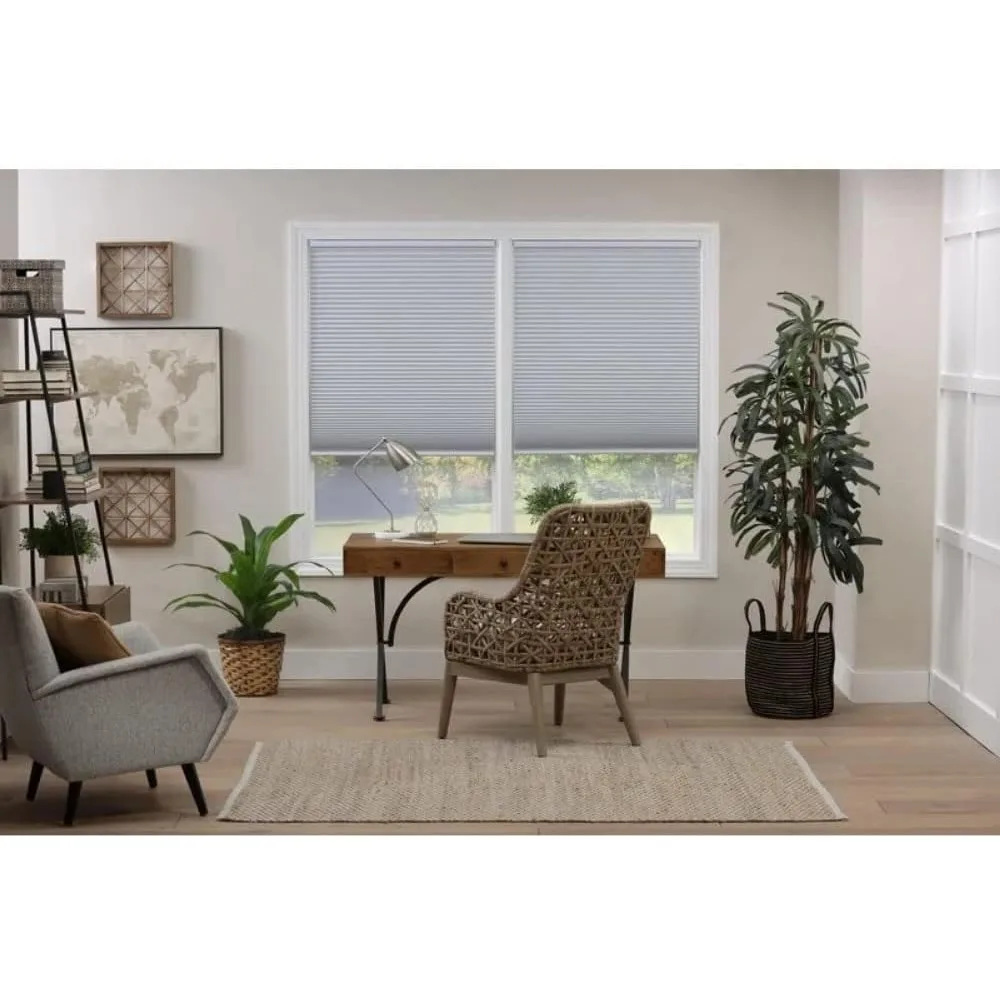 ستائر سوداء لاسلكية للنوافذ - ظلال متينة على شكل قرص العسل مع عزل حراري، تصميم حديث وأنيق