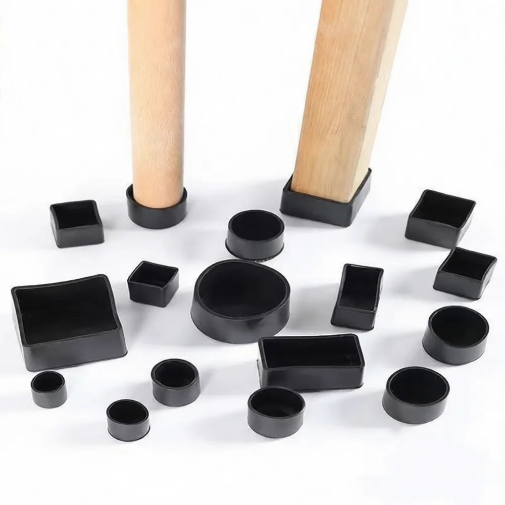 Flexible Rubber Furniture Tip Protectors Anti Wear Chair Leg Pads Floor Guards For Modern Minimalist Home Decoration