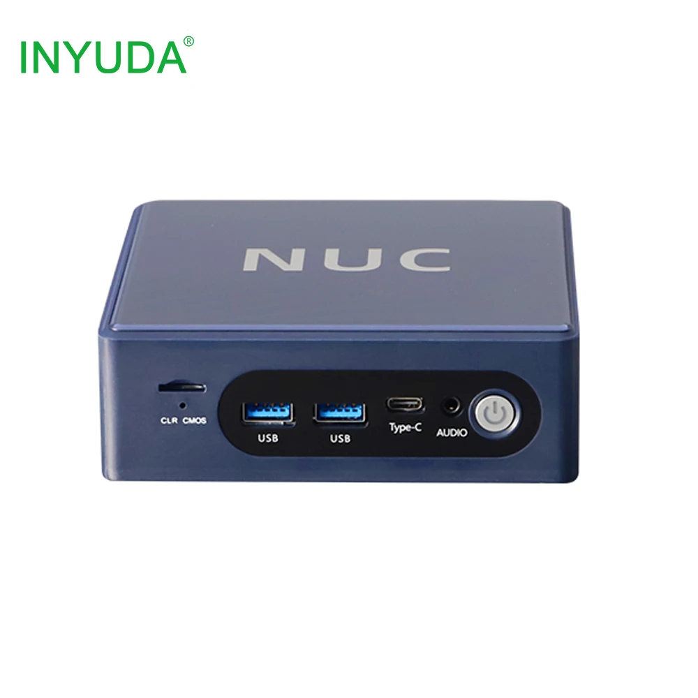 NUC كمبيوتر صغير N100 N200 ويندوز 10/11 I3 I5 8GB RAM USB3.0 Type-C 4K Dual HD-MI جيب محمول سطح المكتب الكمبيوتر الصناعي الولايات المتحدة/CN المقابس