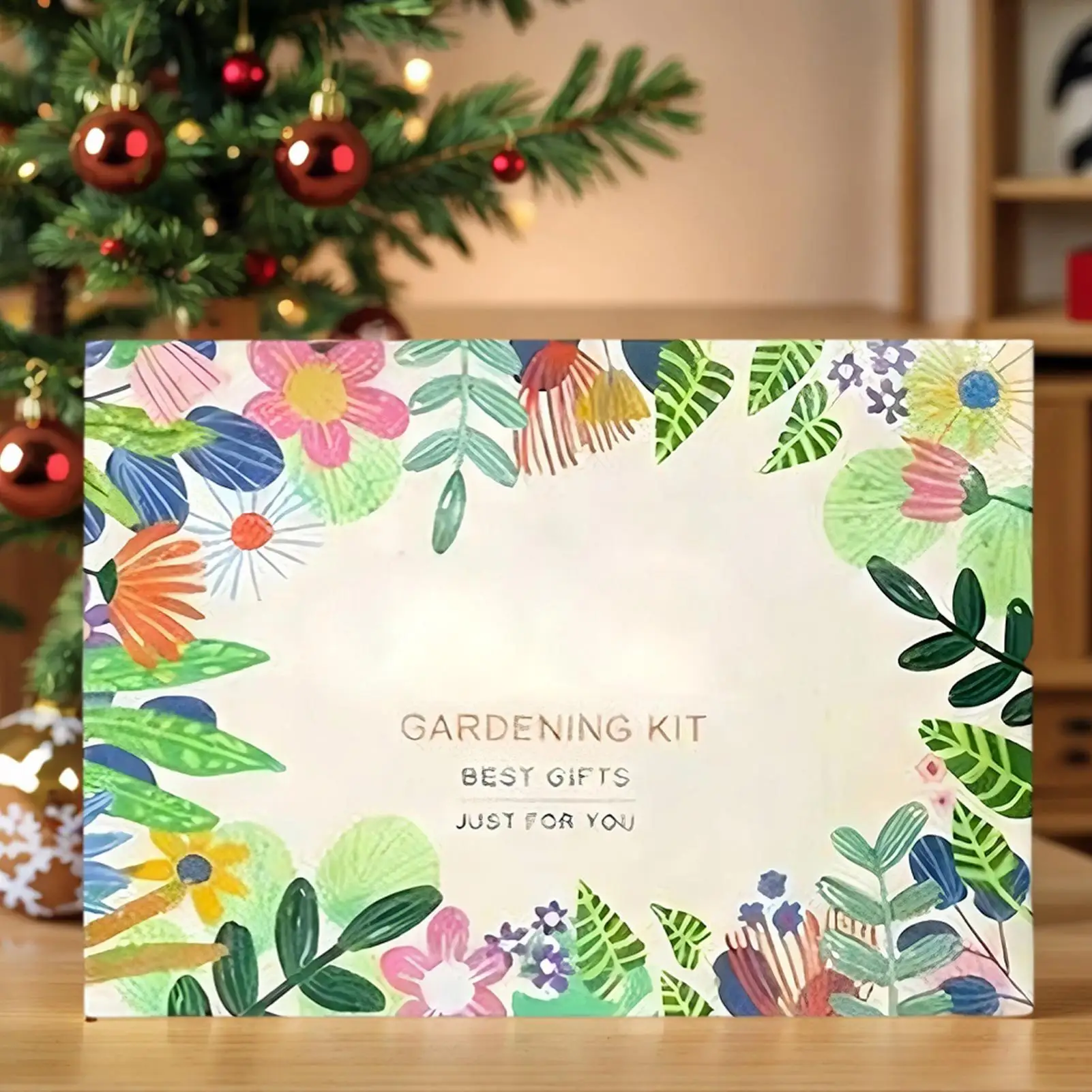 Countdown Calendar Christmas Garden Set With Gloves Plant Transplanting Tools Calendar For Watering Planting Outdoor Yard
