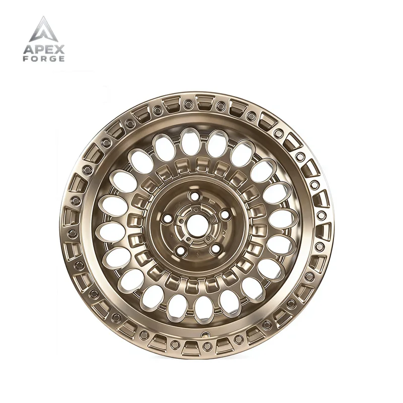 

Aluminum Alloy Deep Dish 4x4 Bead Offroad Wheel 16-18 Inch 6*139.7 6*135 Red Black Bronze Rivets 9J ET12 Universal Fitment