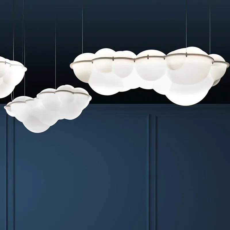 Creative modern cloud pendant lights for children, living room, dining room, bedroom, villa, hotel engineering lighting fixtures