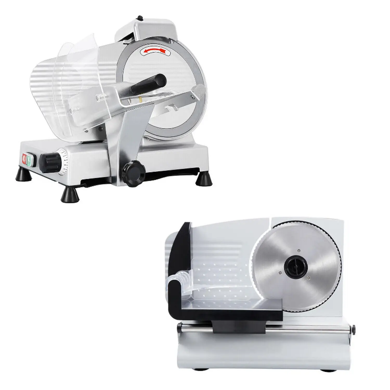 

10" Blade 240w 530 rpm / 7.5" Home Deli Food Slicer Electric Meat Slicer