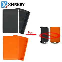 XNRKEY-Remoto Car Key Shell Fob, Couro e Material Fosco Capa Chave para Volvo S60 V60 S90 V90 XC40 C40 XC60 XC90