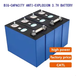 Ultra-big capacity 3.7V 253AH-60AH Li-ion Battery Cells Electric Tools Solar Panel Energy Storage Power Source