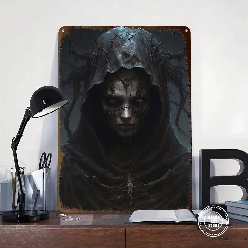 The Enigmatic Wraith Printed Poster Customized Retro Wall Art Vintage Metal Tin Signs for Bedroom Decoration Gaming Decor Room