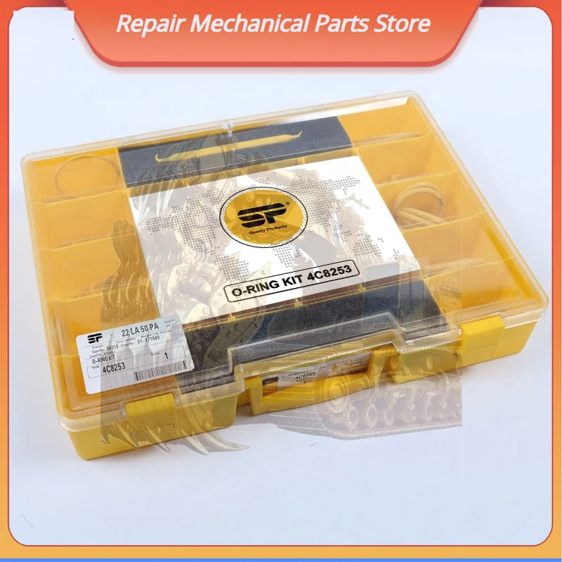 For 4c8253 O-ring Kit Box Excavator Soft Silicone 38*30*6.5 Standard Sanping Cn;gua Yellow