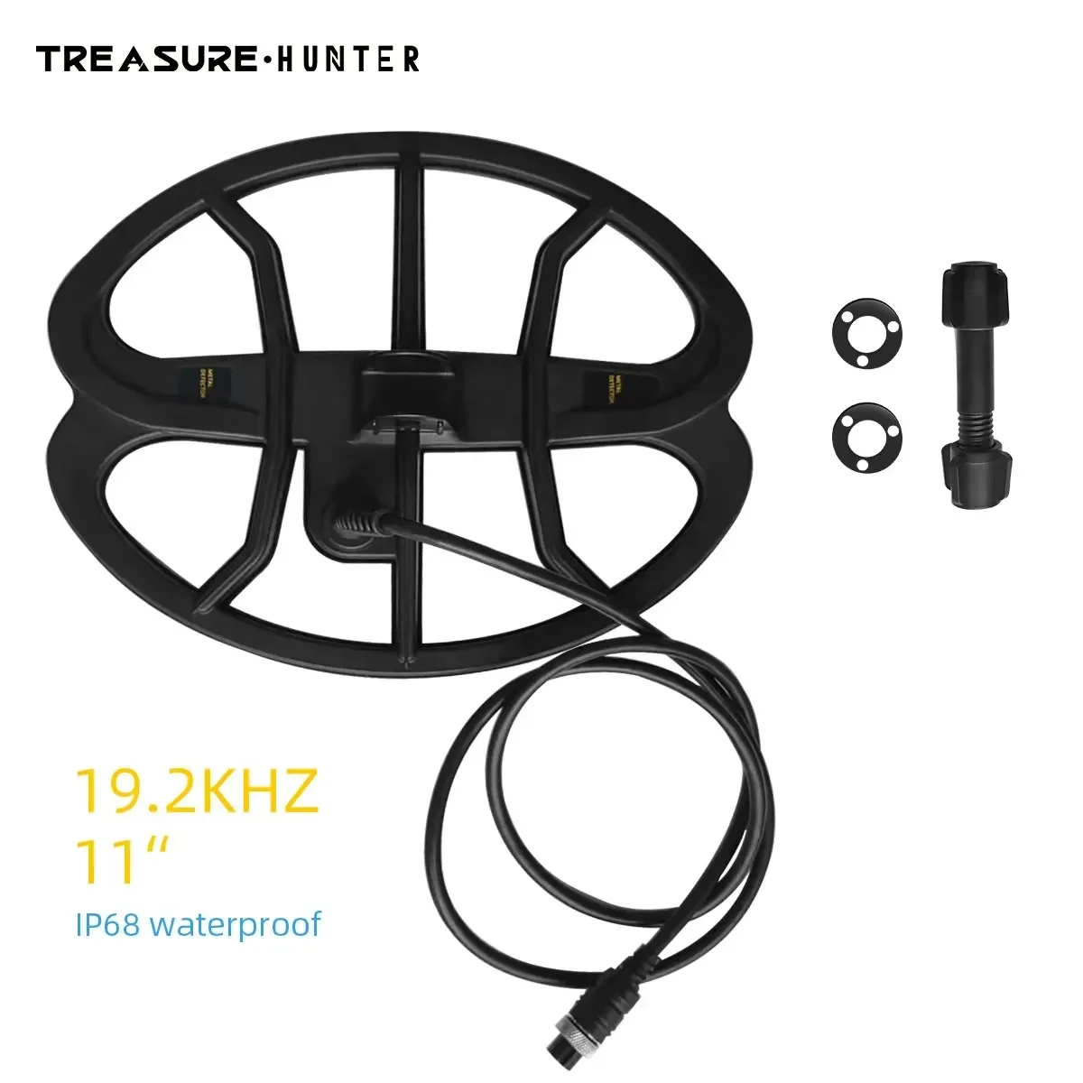 Imagem -03 - Acessórios para Detector de Metais 19.2khz 11 Polegada Bobina de Pesquisa Profissional com Parafuso à Prova Dágua para Gt800 Gt850 Gx850 Tc600