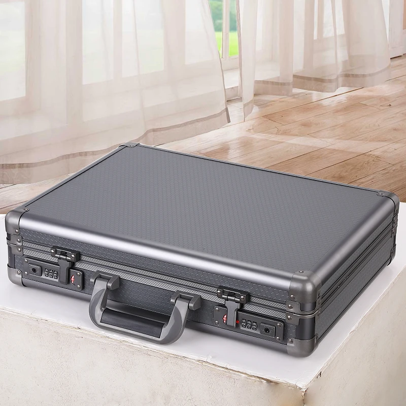 Portable Password Box Safe Film and Television Cash Box File File Storage Aluminum Box