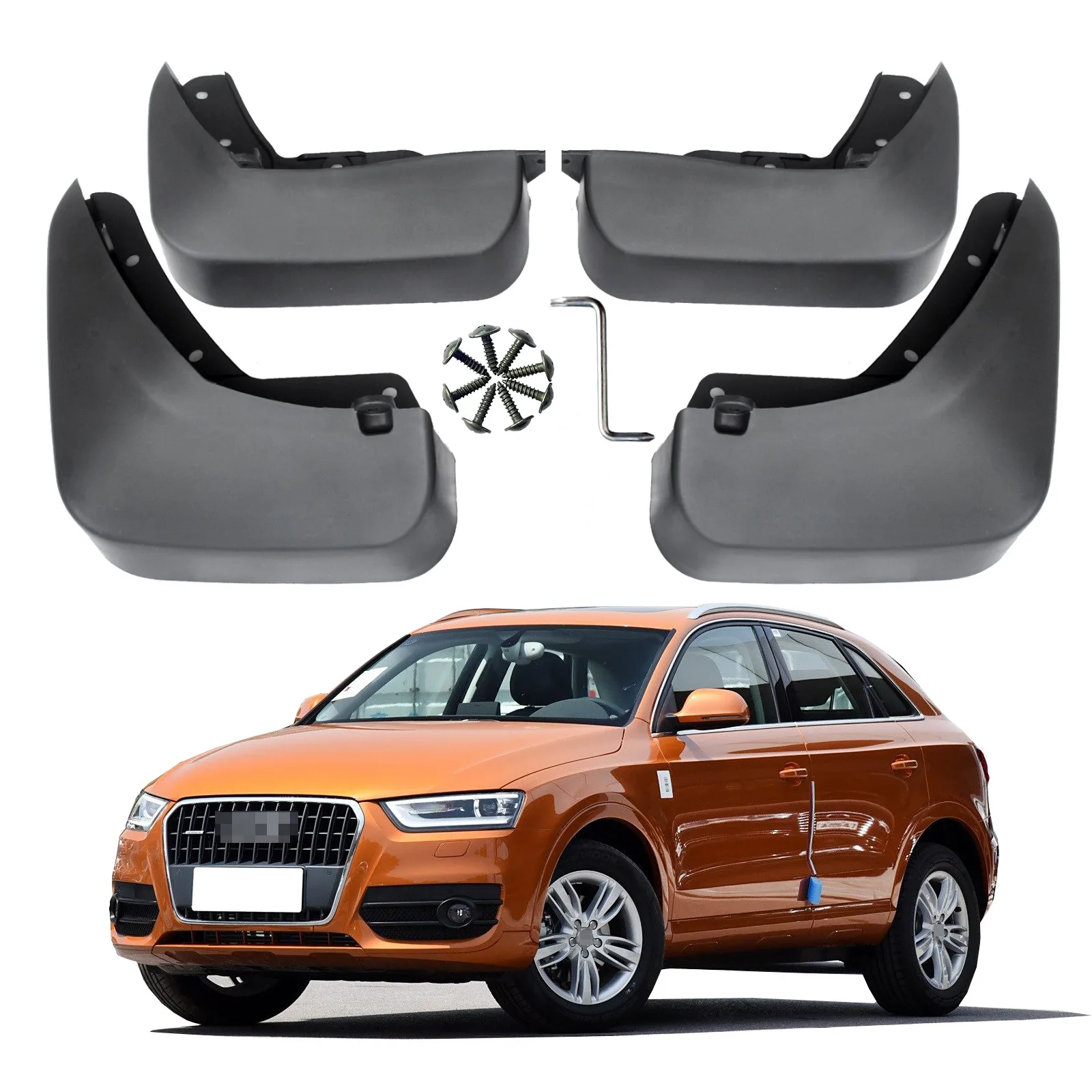 For Audi Q3 Mud Flaps Splash Guards Audi Q3 Mudguards 4pcs 2012-2015