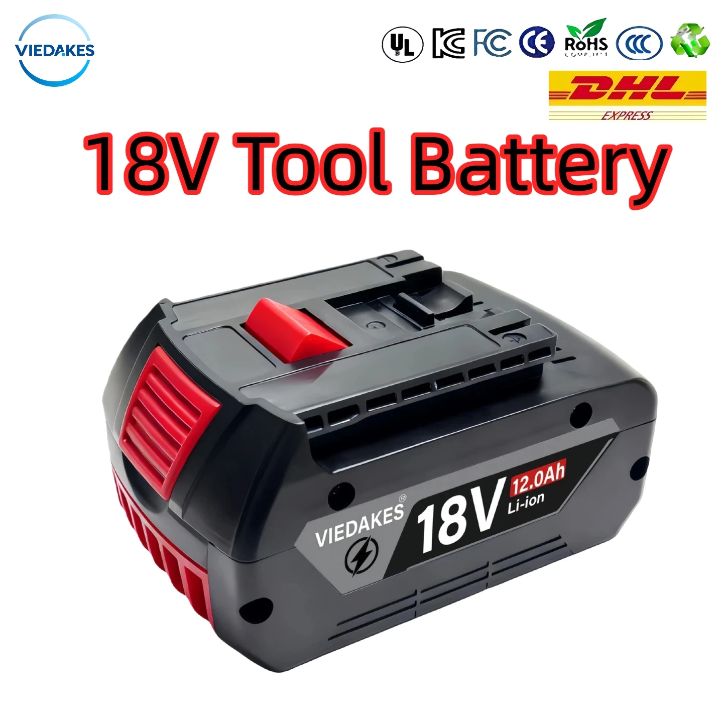 

Long-Lasting 18V 8Ah 18650 Battery for Bosch Viedakes Original Fit BAT609 BAT618 GBA18V80 배터리