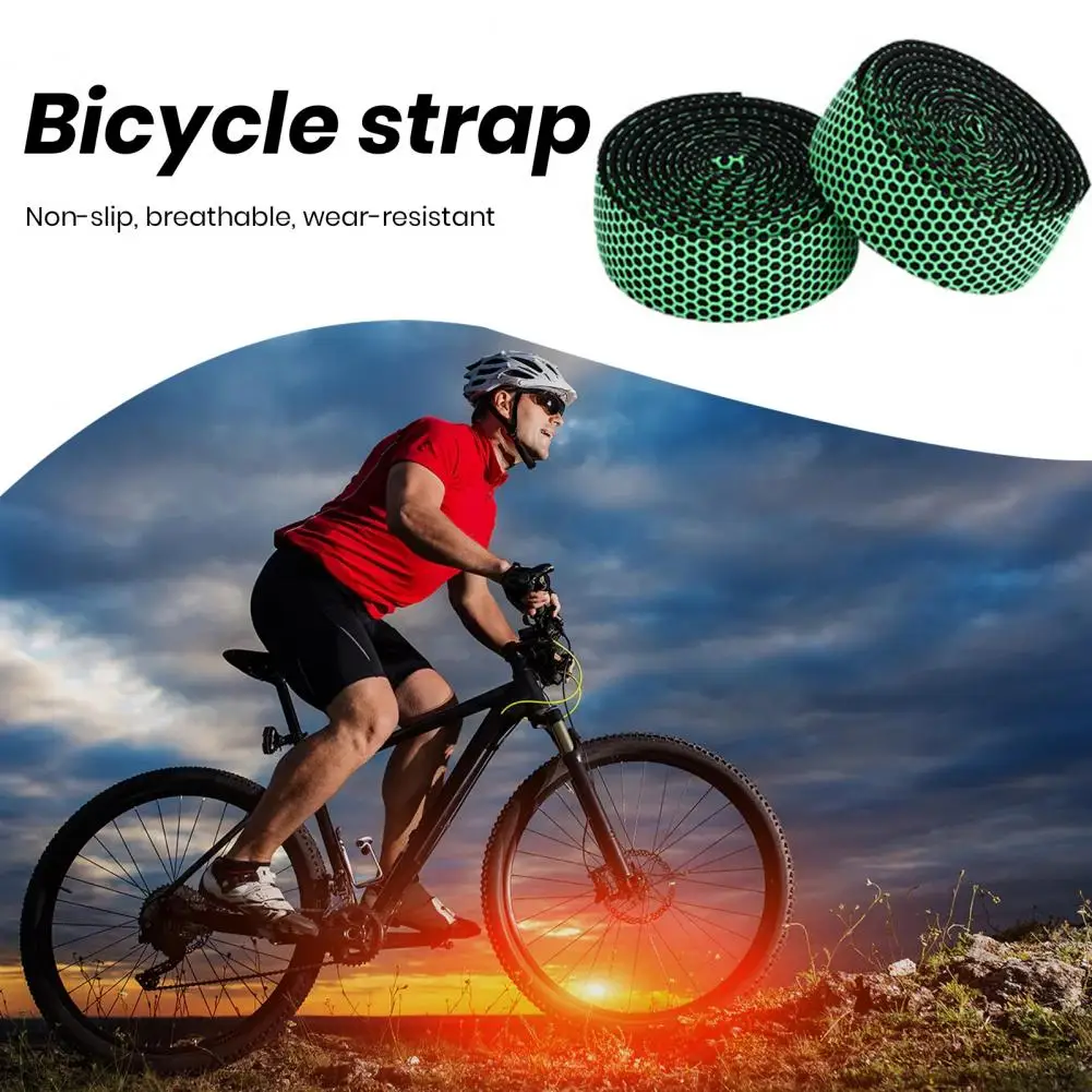 Bicycle Handlebar Tape Anti-slip Honeycomb Grip Tape EVA Foam Shock Absorption Mountain Bike Handle Wrap Bike Accessories