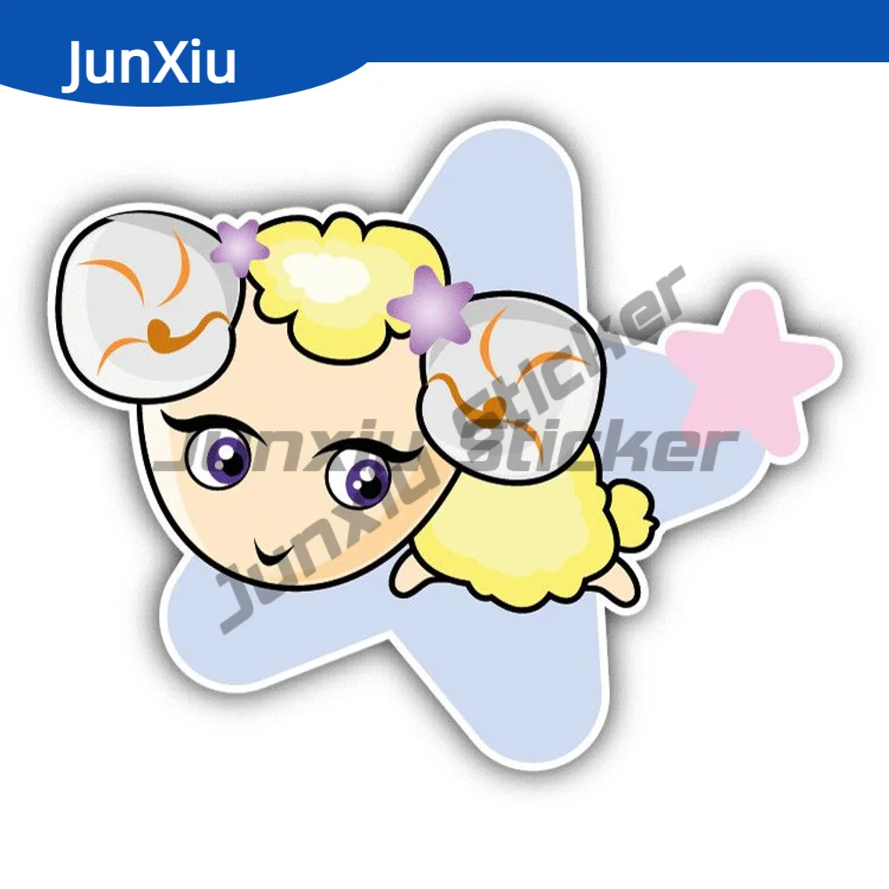 

Aries Zodiac Symbol Astrology Sign Sticker Graphic Cover Scratches Decor For Window Phone Trunk Car Bumper Anti Scratch Exterior