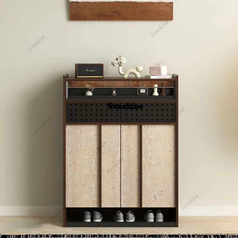 

Foldable Shoe Shelf Organizer Italian Minimalist Sunglasses Slippers Shoe Shelf Box Luxury Zapatero Entrance Furniture FT