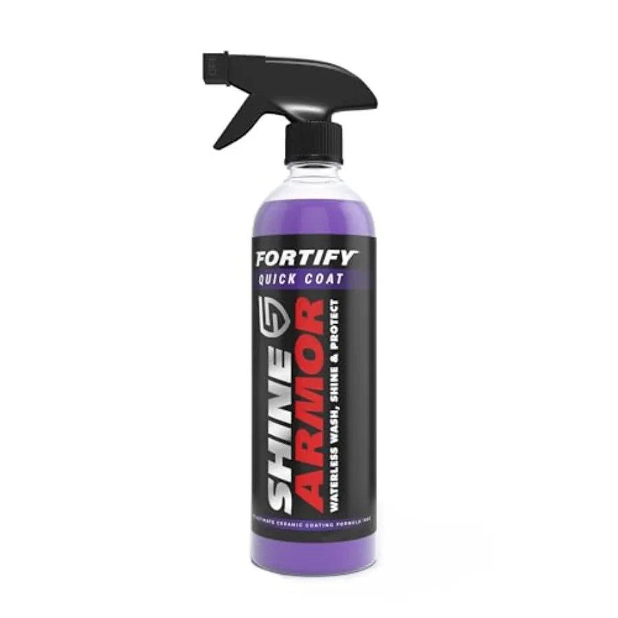 

SHINE ARMOR Fortify Quick Coat 3-in-1 Ceramic Coating Spray 8oz Waterless Wash Shine Protection Streak-Free Hydrophobic Car Wax