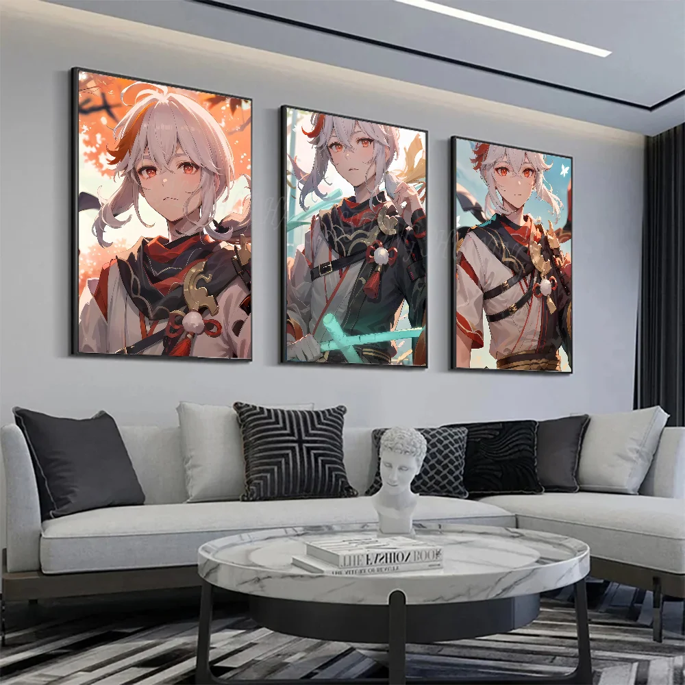 Kaedehara Kazuha Game G-Genshin I-Impact Poster Wall Art Home Decor Room Decor Digital Painting LivingRoomRestaurant Kitchen Art