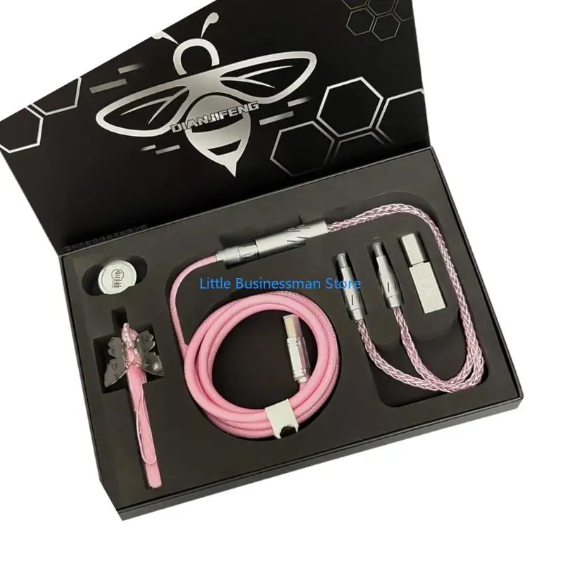 Desktop-Computer-Kabel-Set für Tastatur, Maus, USB-C-Speicher, Verwendung M76A – Detail 7