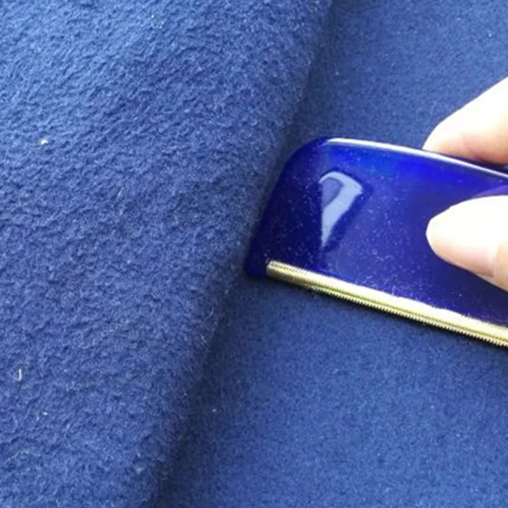 

2 Blue Lint Removers Fabric Shavers Clothes Pilling Couch Sweater Wool Coat Brush Non Couch Pilling Tool Slip Reusable