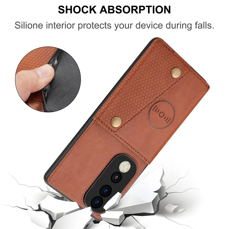 For Honor 90 5G Case Shockproof Leather Wallet Phone Cases For Honor 90 Pro 90Pro Honor90 Magnetic Holder Card Slots Back Cover