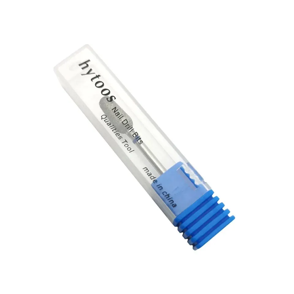 Hytoos-スムーズなトップ研削ヘッド、ダイヤモンドネイルドリルビット、3/32ロータリーネイルバリ、電気ドリル、ネイルアクセサリー
