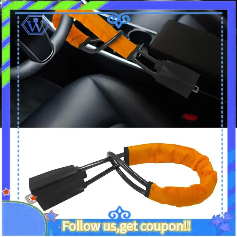 

M46K-автомобильный замок на руль автомобиля, замок сиденья, аксессуар из АБС-пластика + стальной трос, автомобильные принадлежности с 2-мя ключами