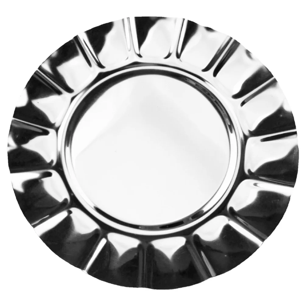 

Stainless Steel Dessert Plate 6 Inches Rustproof Strong Tray Home Hotel Party Picnic Food Accessory Fruit Dish Snack Platter