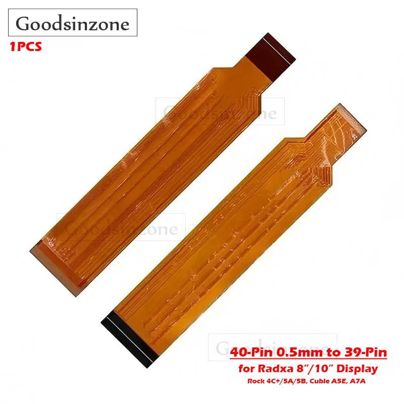 

40-контактный 0,5-мм кабель FPC с разъемом 0,3 мм для дисплея Radxa – для Rock 4C+/5A/5B, Cubie A5E, A7A и экранов 8/10 дюймов (длина 100 мм)
