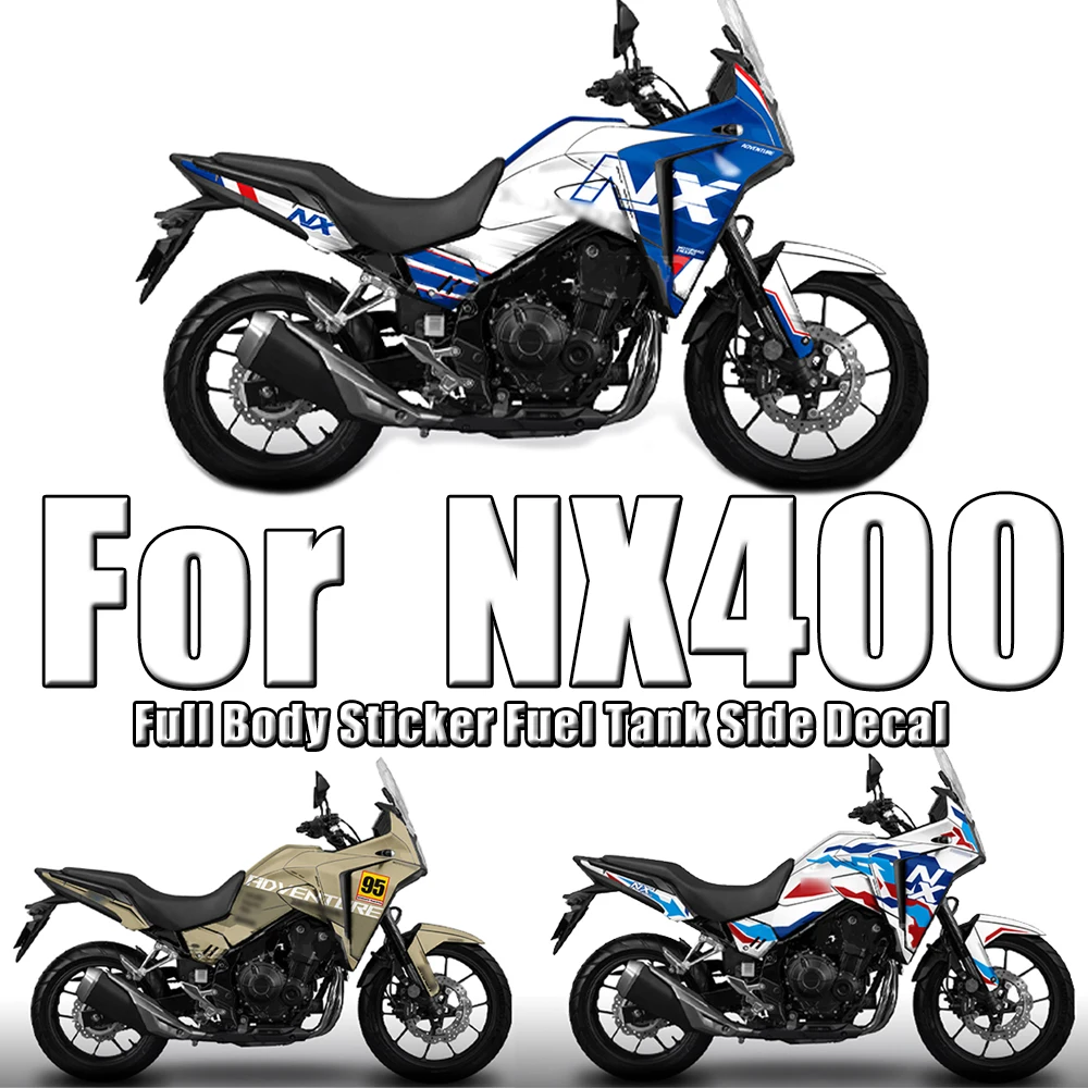 

Motorcycle Refit Full Body Sticker Fuel Tank Side Decal Protector Decoration Sets Stickers For HONDA NX400 NX 400 NX-400