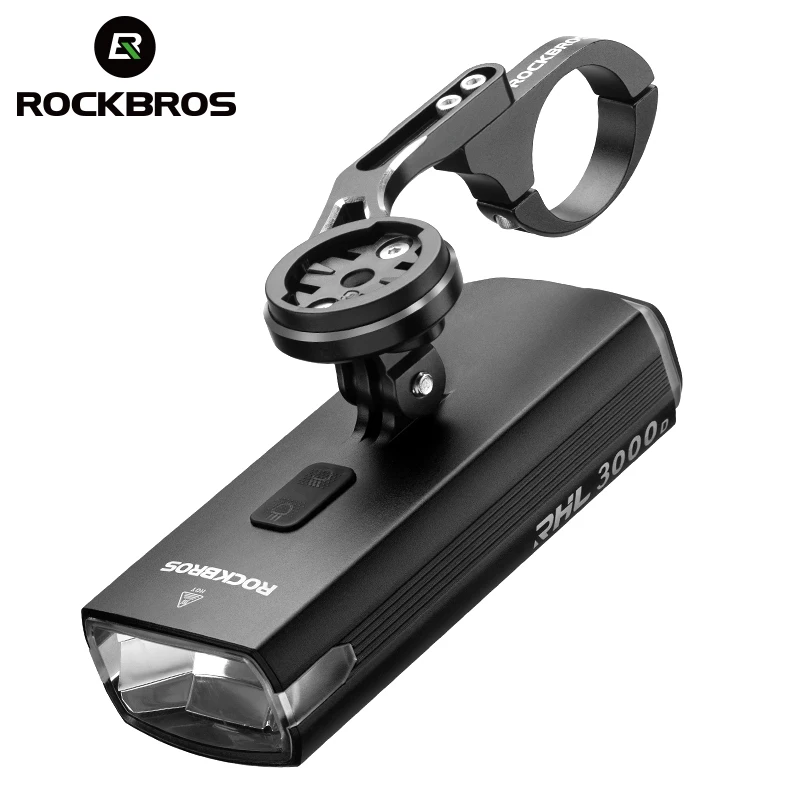 

ROCKBROS 3000LM велосипедный фонарь 10000 мАч большой емкости велосипедные фары Type-C водонепроницаемый MTB шоссейный велосипедный передний фонарик