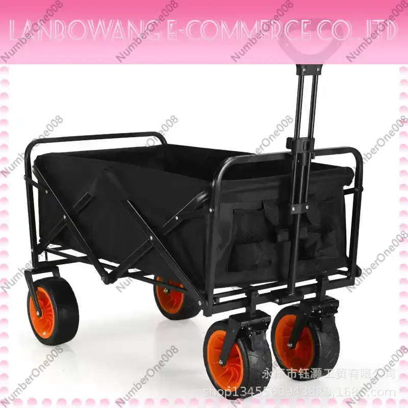 Motorized Outdoor Garden Beach Trolley fishing folding Electric Camping  Wagon Portable Shopping tour hand luggage