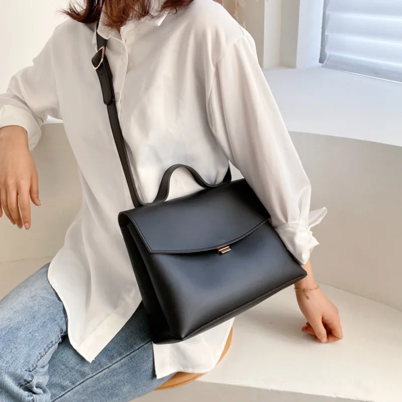 Vintage Fashion Female Tote Bag 2022 New High Quality PU Leather Women\'s Designer Handbag High capacity Shoulder Messenger Bag