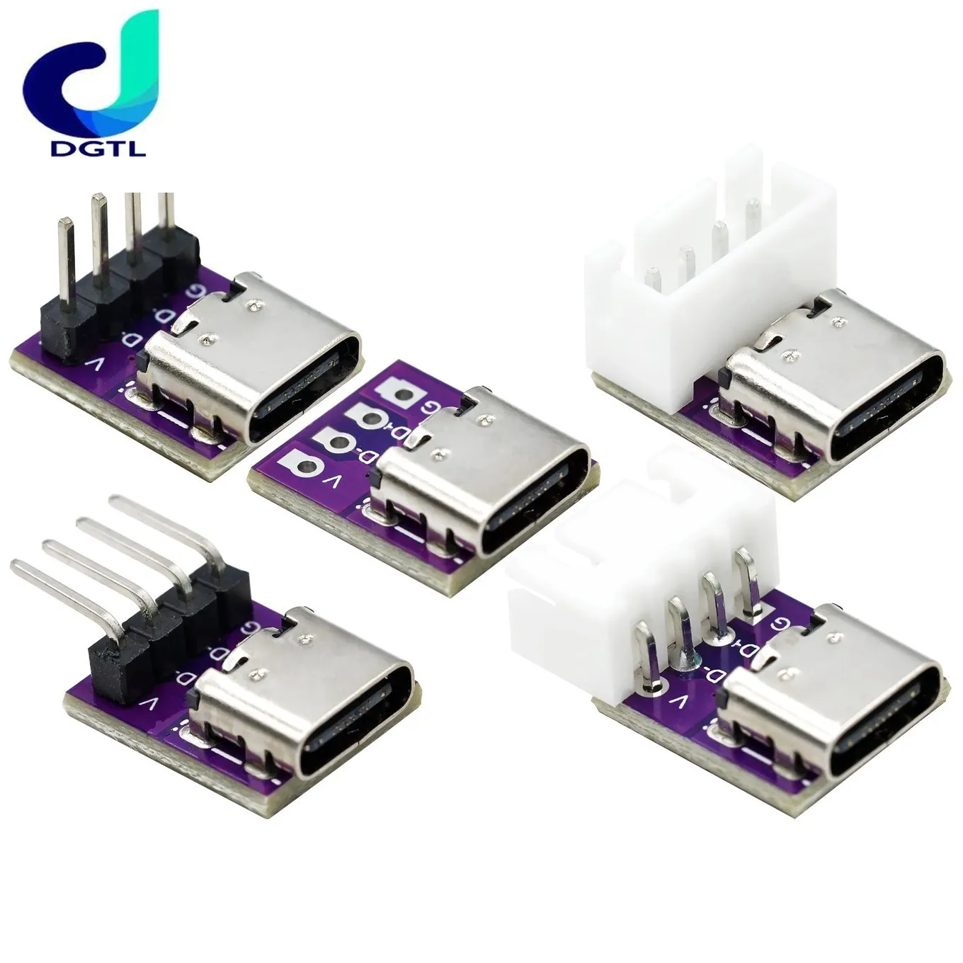 

USB3.1 16P to 2.54 high current power conversion board is inserted on both sides of the TYPE-C motherbase test board