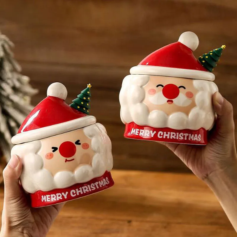 

Креативная роспись вручную рождественская кофейная кружка Санта-Клауса, кружка для молока, офисная ручка, чашка для воды, кухонная посуда для напитков, праздничный подарок, декор