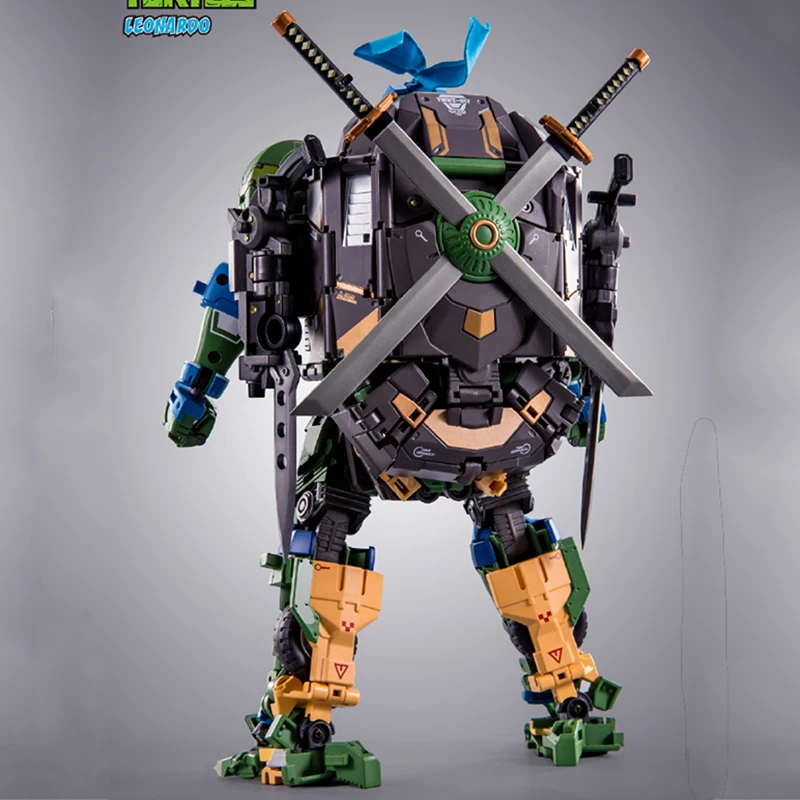 In Stock Transformation HEATBOYS Ninja Turtles Leonardo HB0018 Alloy Deformable Turtle Car Action Figures Toy Gift Collection