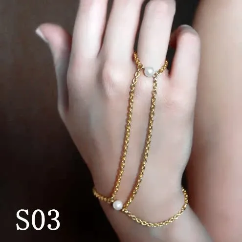 

HA Europe popular simple pearl bracelet, cross-border fashion hot sale body chain beautiful women's jewelry
